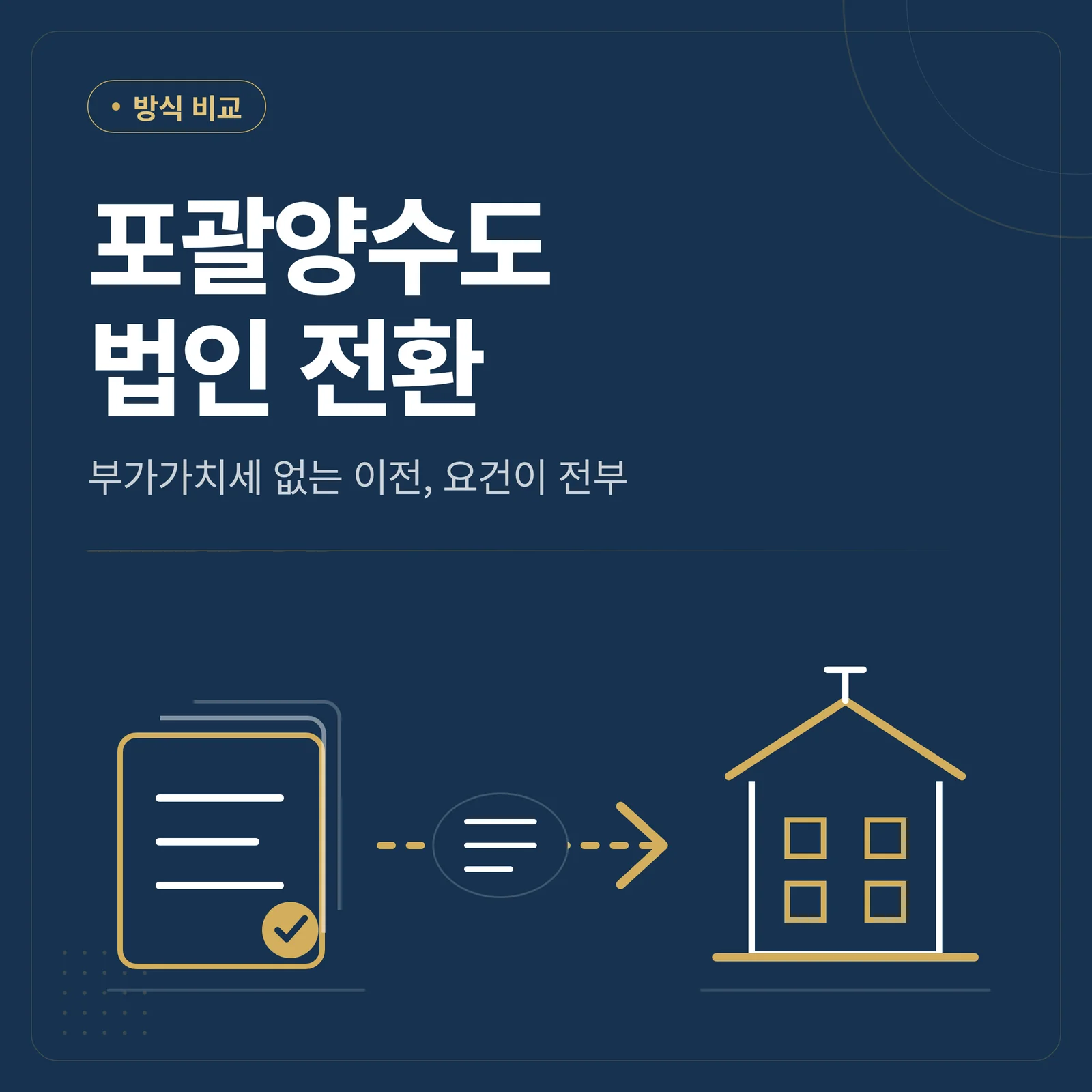 포괄양수도 법인 전환