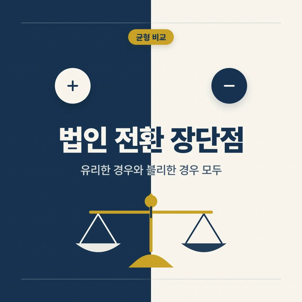 법인 전환 장단점